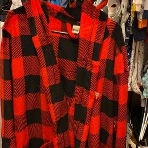 Victoria secret Pink soft robe red black M/L